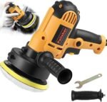 110v Politrizes Lixadeira Rotativa Multifunções Automotiva, Polidor Elétrico 700 W Lixadeira 6 Velocidades, Enceradeira de Carro com Almofadas de Polimento, Polidor de Buffer para Detalhes de Carro