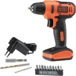 BLACK+DECKER Furadeira e Parafusadeira 3/8 Pol Bateria, 900 RPM, 13 Acessórios, Potência e Versatilidade, Modelo ‎LD12S, 12V - Imagem 2