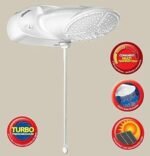 Ducha Top Jet Turbo Multitemperaturas 127V 5500W, Lorenzetti, 7541510, Branco, Pequeno - Imagem 3