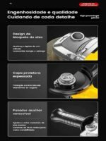 Esmerilhadeira Lixadeira Angular Profissional Pol 115mm 650w (220V) - Imagem 3