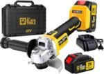 Esmerilhadeira Lixadeira Angular Sem Fio A Bateria 4000mah 21v 4.1/2 125mm 110/220v The Black Tools