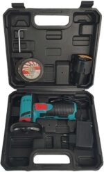 Esmerilhadeira Portatil Lixadeira Serra Angular Sem Fio Corte Polimento Ferro Ceramica Madeira Aço Multiuso Potente Resistente Cabo Ergonomico - Imagem 3