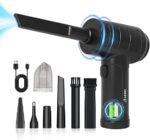 Espanador de ar Elétrico, Espanador de ar Sem Fio, Soprador de Ar Comprimido Recarregável de 38000 RPM, Dois Modos de Partida Inteligentes, Boa Substituição para Lata de Ar Comprimido