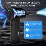 Espanador de ar Elétrico, Espanador de ar Sem Fio, Soprador de Ar Comprimido Recarregável de 38000 RPM, Dois Modos de Partida Inteligentes, Boa Substituição para Lata de Ar Comprimido - Imagem 3
