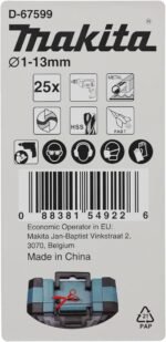 KIT DE BROCAS HSS M-FORCE 25 PECAS - Imagem 2