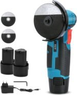 Keleme Esmerilhadeira Lixadeira Manual Recarregável 12V, Lixadeira Portátil Esmerilhadeira, Kit Completo de Velocidade Com 2 Discos de Corte