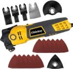 Kit De Serra Oscilante Com Fio 3,5 A Ângulo Oscilação 4°, Ferramenta Elétrica 6 Velocidades Variáveis, 18 Lâminas Elétricas Multiferramentas Para Corte/Lixamento