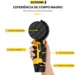 Lixadeira Esmerilhadeira Angular 21v Duas Baterias Recarregáveis 1500mah 19.500rpm Lixamento Polimentos - Imagem 3