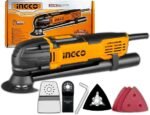 Multiferramenta Oscilante Elétrica UMF3008-9 Ingco 300W C/Acessórios para Cortes Lixas Madeira Metal Rejunte - (127, Volts)