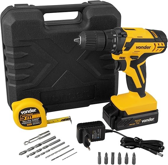 Parafusadeira e Furadeira Vonder 12 V Parafusadeira e Furadeira Vonder 12 V - Imagem 1