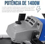 Politriz Lixadeira Multifunções Automotiva 7 1400W 180mm 3000RPMPolidor Máquina de Polir Elétrica Profissional Rotativa Máquina de Polimento Automotivo Oficina (110, Volts) - Imagem 2