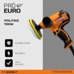 Politriz e Lixadeira Automotiva com 6 Velocidades Até 4500 Rpm 127V 700w Profissional - Pró Euro - Imagem 2