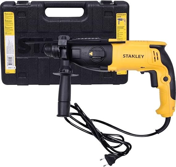 Stanley Martelete SDS PLUS com Maleta de Ferramentas, 3 Funções, Limitador de Profundidade e 6 Brocas, VVR, Potência 800W, Modelo SHR263KA, 110V Stanley Martelete SDS PLUS com Maleta de Ferramentas, 3 Funções, Limitador de Profundidade e 6 Brocas, VVR, Potência 800W, Modelo SHR263KA, 110V - Imagem 1
