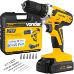 Vonder, Parafusadeira/Furadeira A Bateria, 20 V, Fonte De Carregamento Bivolt Automática, Pfv 238.