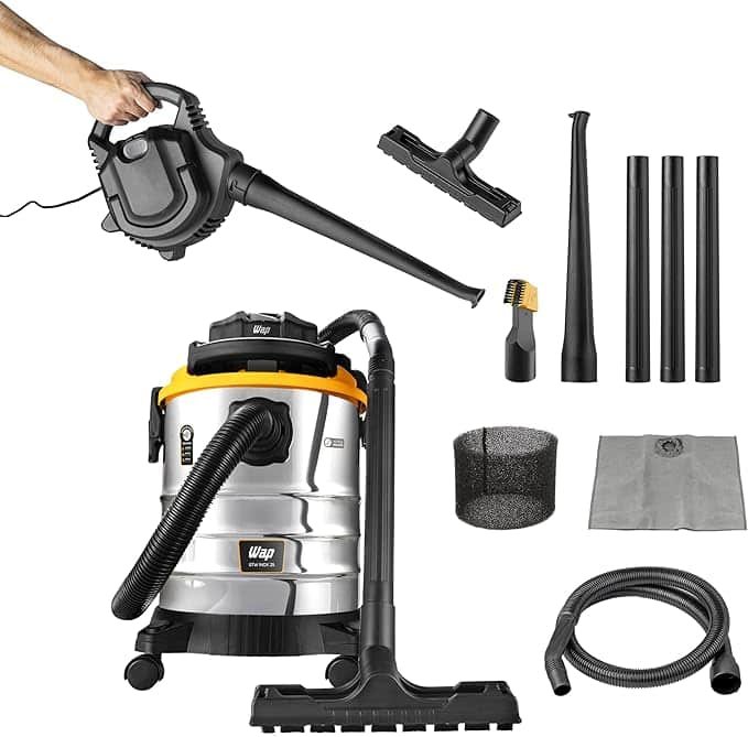 WAP Aspirador de Pó e Água Barril GTW INOX 25, Compacto, 25 Litros, com Filtro Lavável, 185mbar 2000W 220V WAP Aspirador de Pó e Água Barril GTW INOX 25, Compacto, 25 Litros, com Filtro Lavável, 185mbar 2000W 220V - Imagem 1