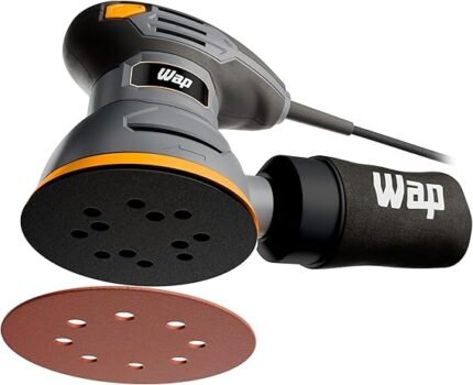 WAP Lixadeira Roto Orbital WF LR01 com Coletor de Pó Removível, Rolamentada, Empunhadura Emborrachada, 125mm 300W 220V